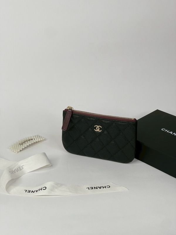 【分期0利率】CHANEL 一字拉鍊零錢包 【未使用閒置品】 