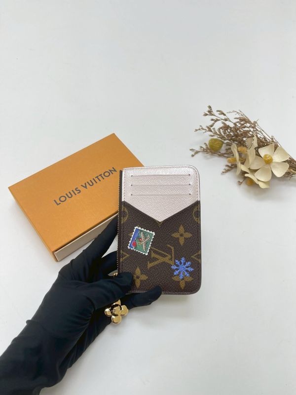 【閒置新品】LV  Romy 限量款拉鍊卡包 