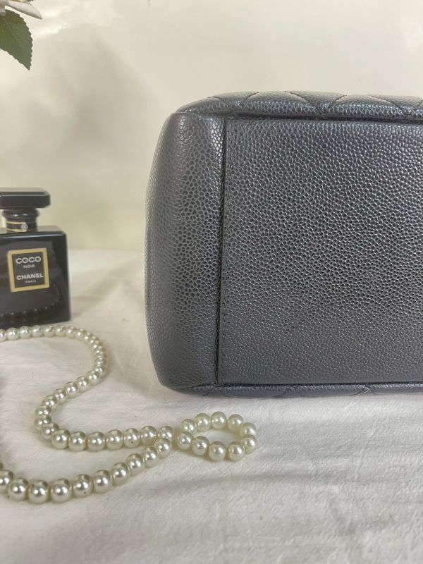 【分期0利率】CHANEL GST 雙C LOGO 荔枝牛皮托特包【95成新】 