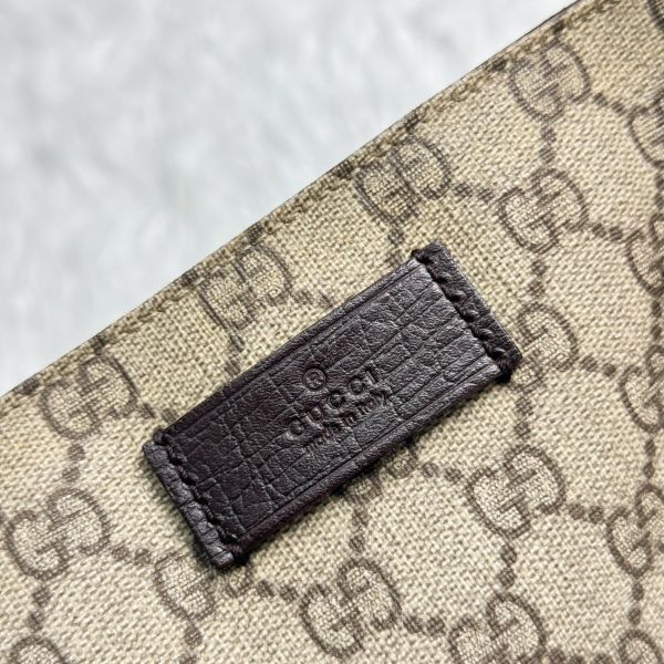 【12期0利率】GUCCI 經典雙G LOGO 緹花防水PVC琴譜包【85成新】 