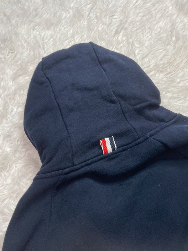【分期0利率】THOM BROWNE 連帽外套 海軍藍【95成新】 