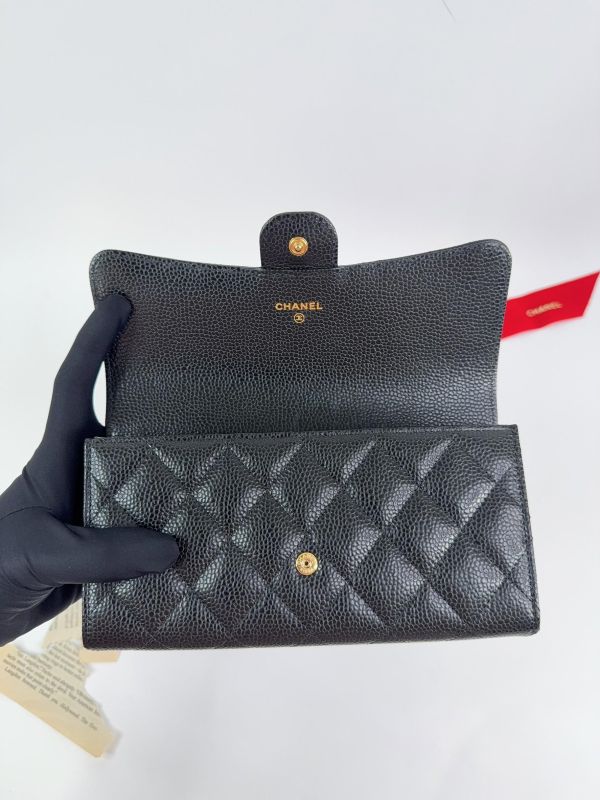 【全新品】CHANEL COCO 經典翻蓋長夾 