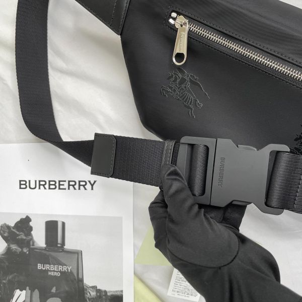 【12期0利率】【全新品】BURBERRY EKD戰馬印花尼龍腰包【現金價】 