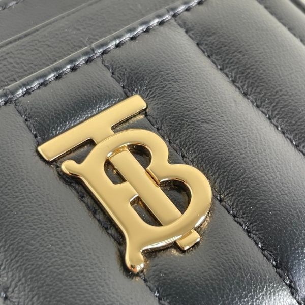 【12期0利率】BURBERRY LOLA 绗缝羊皮TB卡包【95 成新】 