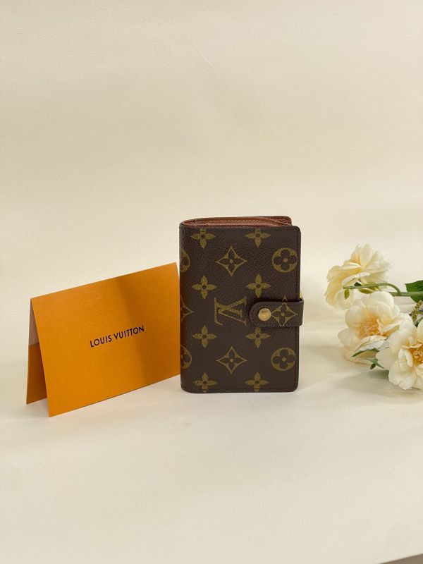 【分期0利率】LV VTG老花零錢蝴蝶扣中夾【85成新】 