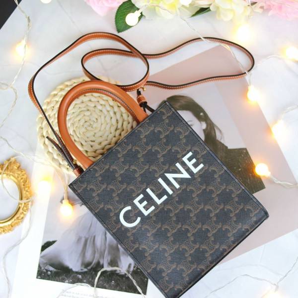 【6期0利率】CELINE 滿版凱旋門迷你帆布包 女款 