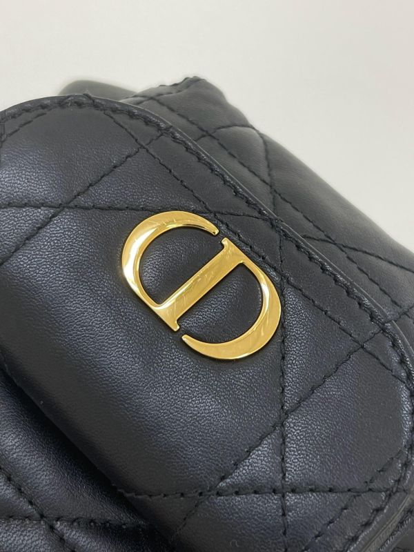【95成新】DIOR CARO 騰格紋水桶包 