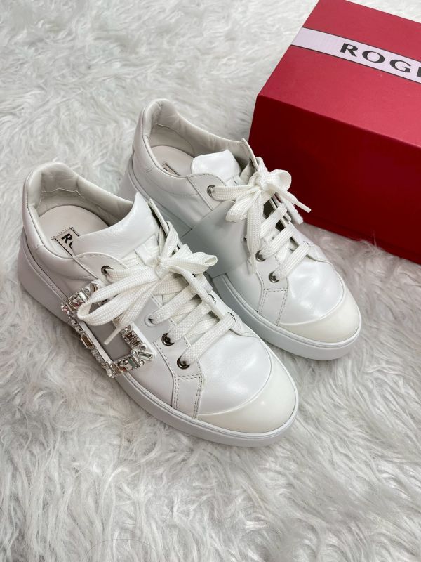 【分期0利率】Roger Vivier Viv' Skate 皮革運動鞋 37號【95成新】 