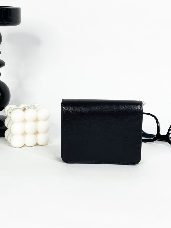 【分期0利率】CELINE TRIOMPHE亮澤牛皮革短款錢包【全新品】 