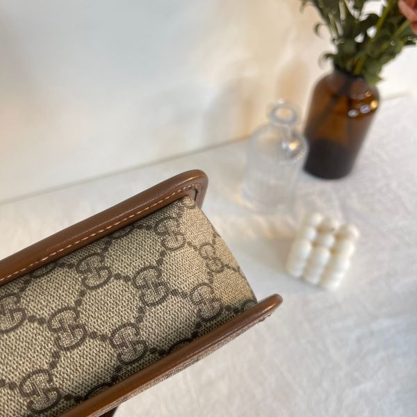 【12期0利率】GUCCI Retro GG Supreme 斜背方包【23年12月電商購證】【99成新】 