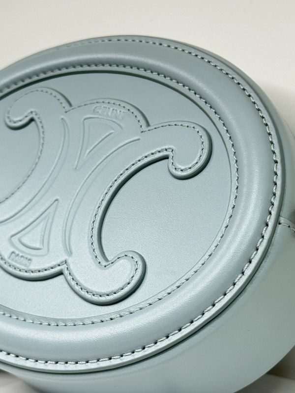 【95成新】CELINE 迷你月餅包  冰藍色 