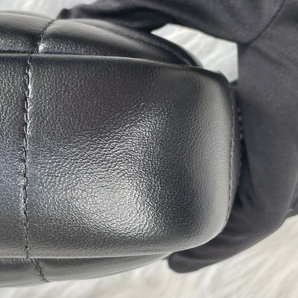 【95成新】【12期0利率】BURBERRY Lola 羊皮縫線迷你斜背相機包黑 / 黑 