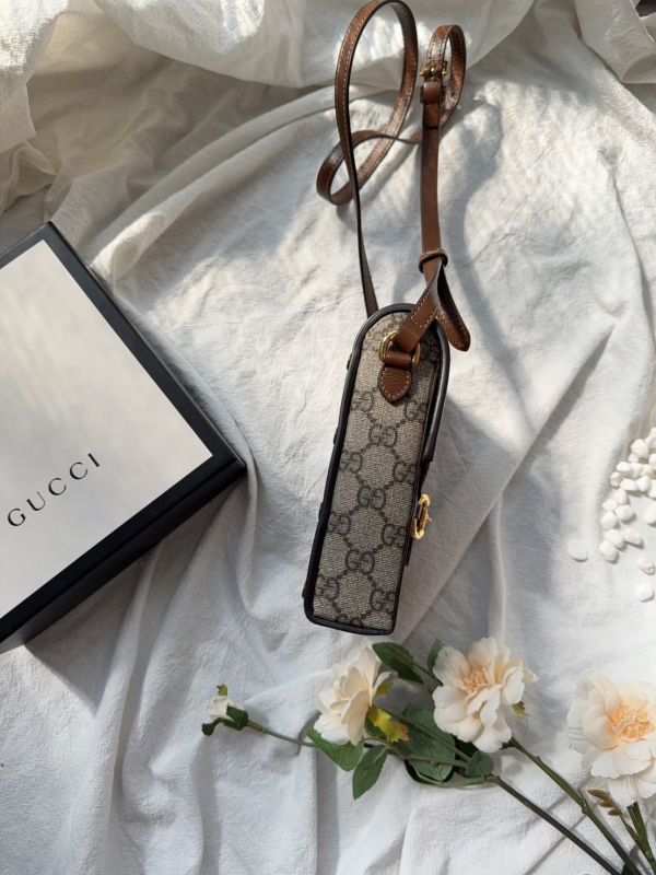 【分期0利率】Gucci 馬銜扣 1955 手機包【95成新】 