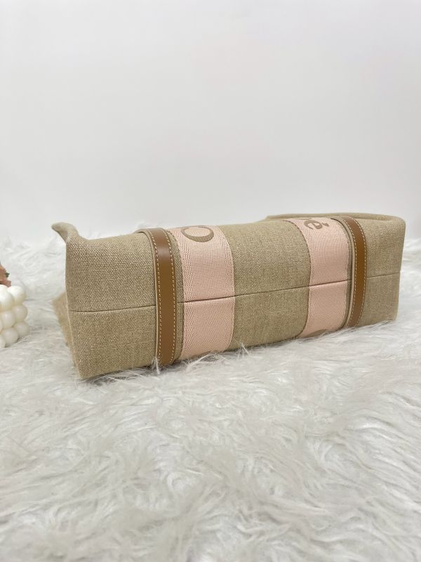 【分期0利率】Chloé 中號Woody Tote Bag 刺繡款【95成新】 