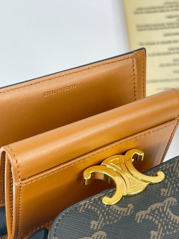 【分期0利率】CELINE凱旋門三摺短夾【95成新】 