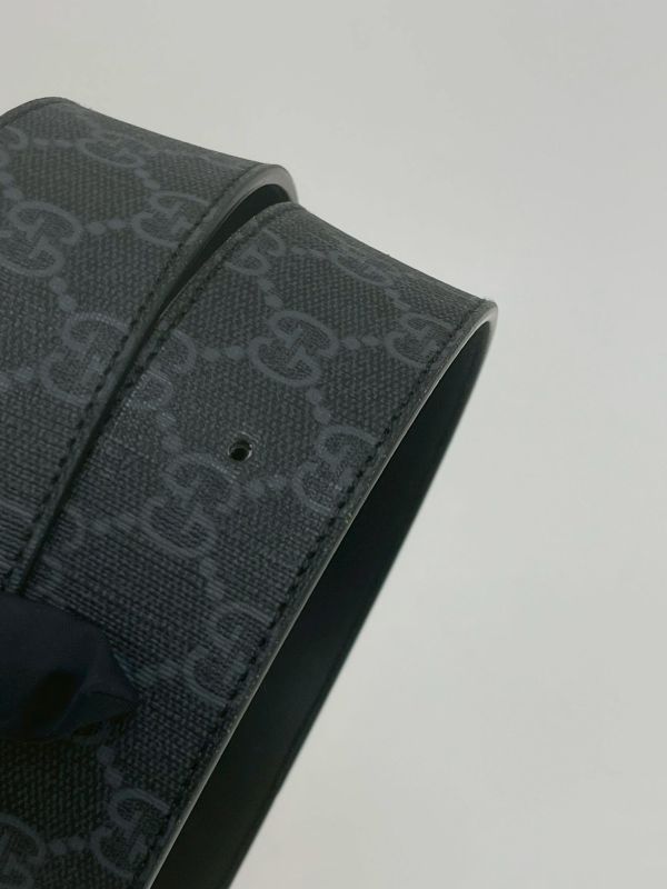 【95成新】GUCCI  Signature皮革皮帶 95CM 
