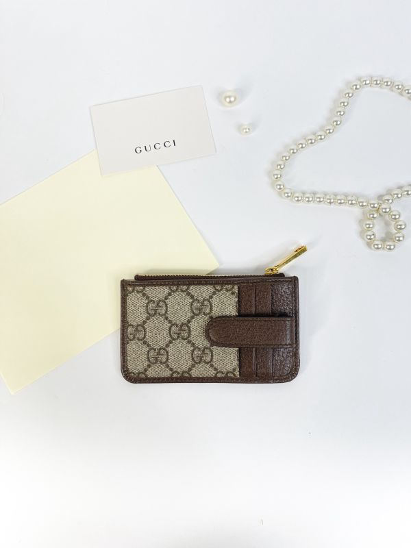 【分期0利率】GUCCI OPHIDIA 3卡零錢包【95成新】 