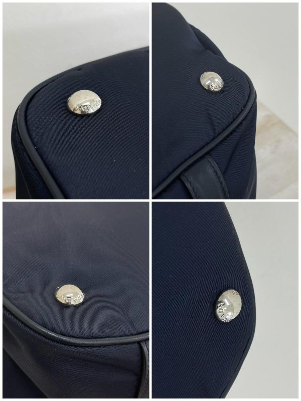 【未使用閒置品】PRADA 兩用托特包 深藍 