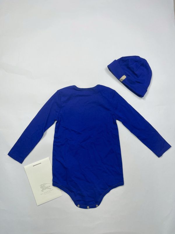 【未使用閒置品】BURBERRY 嬰兒包屁衣禮盒組 