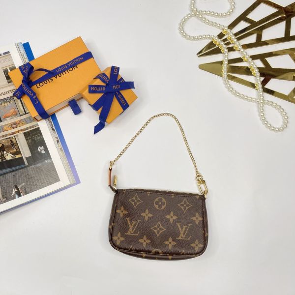 【12期0利率】LV MINI麻將包【95成新】 