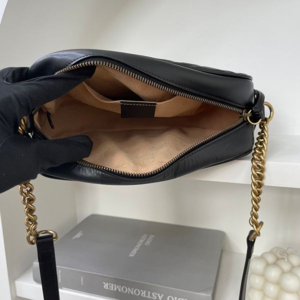 【12期0利率】GUCCI GG Marmont 相機包 24公分【9成新】 gucci 女包