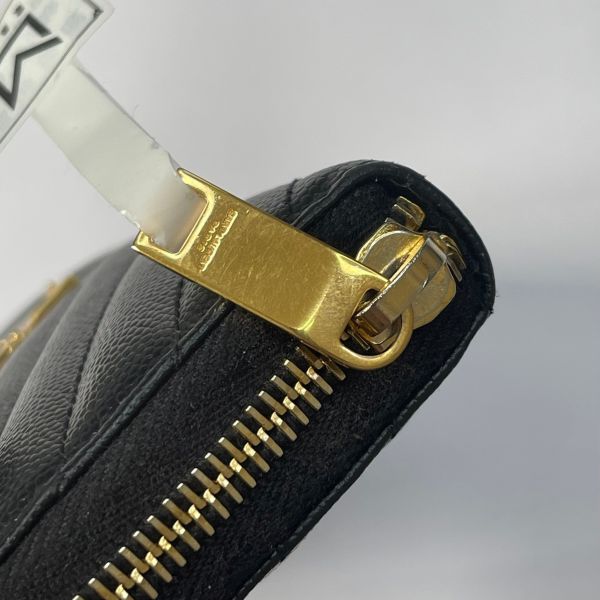 【12期0利率】 YSL魚子醬拉鍊長夾【9成新】 