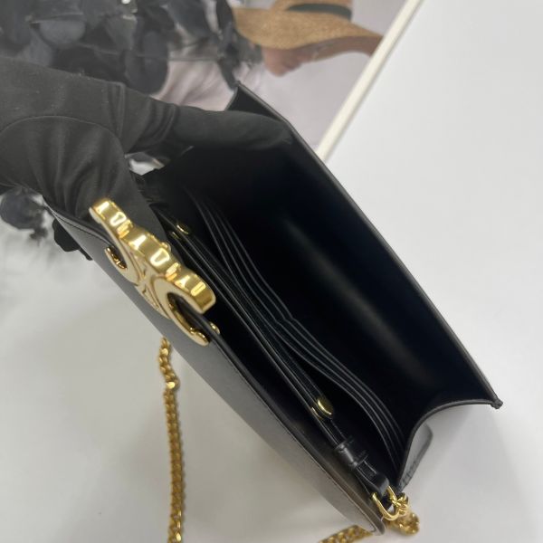 【12期0利率】CELINE MARGO 亮澤牛皮革WOC【台灣購證】【全新閒置】 