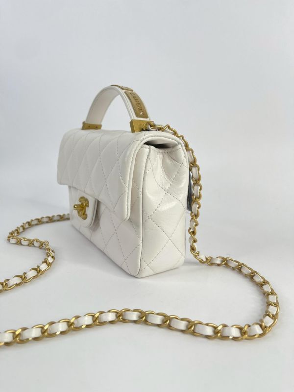 【99成新】CHANEL 24P HANDLE 翻蓋包 