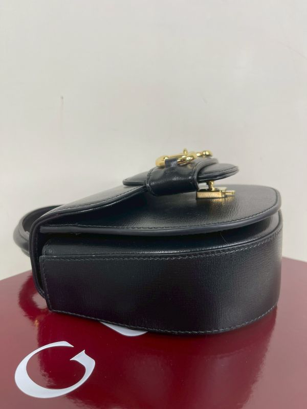 【分期0利率】GUCCI Horsebit1955 迷你手提肩背包【99成新】 