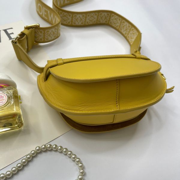 【12期0利率】LOEWE MINI GATE 小雞黃【9成新】 