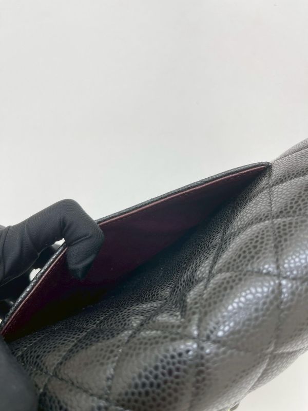 【95成新】CHANEL CF25 黑金牛皮 