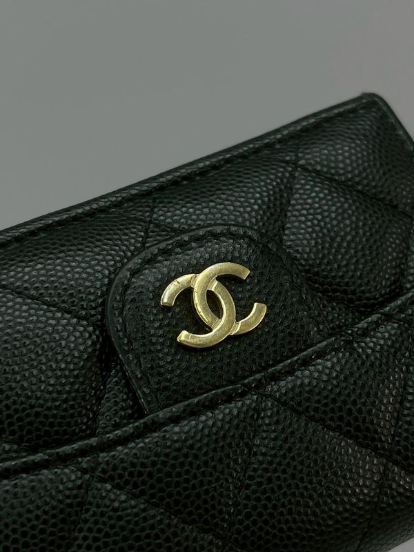 【85成新】CHANEL  COCO迷你雙層三折短夾 