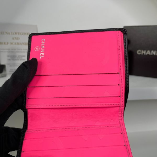 【85成新】【12期0利率】CHANEL 康朋鈕扣短夾A26720 