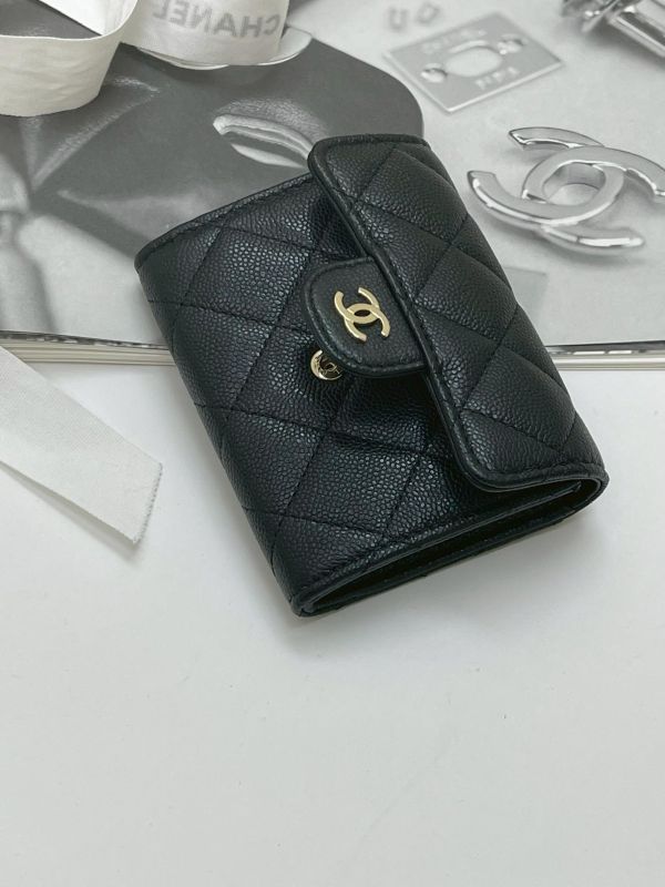 【99成新】CHANEL COCO 雙層翻蓋卡包 