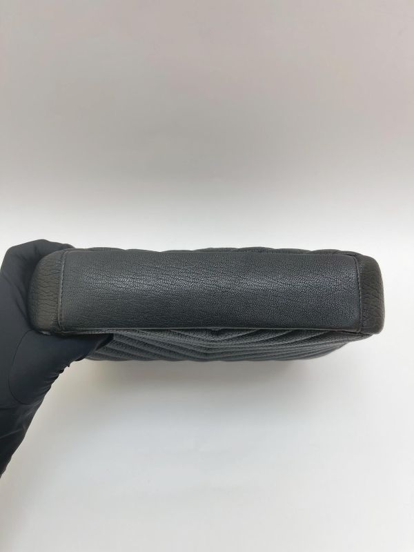 【9成新】YSL COLLèGE中性絎縫皮革手袋 