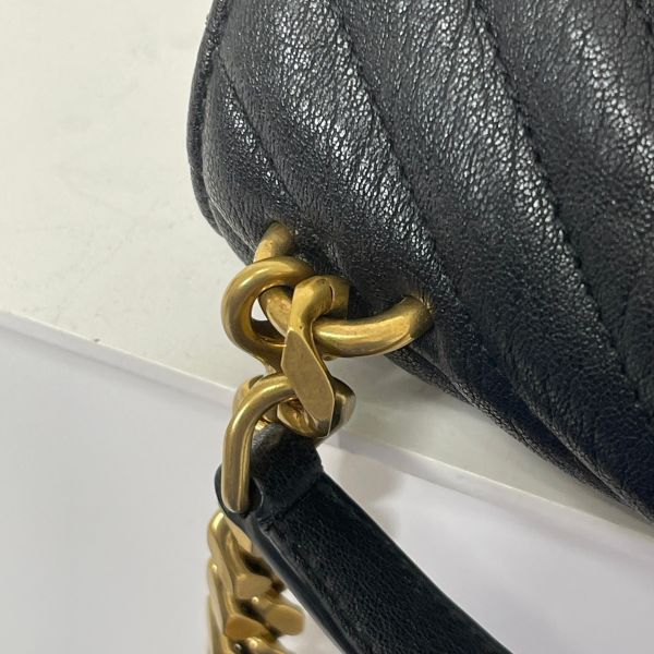 【12期0利率】YSL COLLèGE中性絎縫皮革手袋【22年1月台灣購證】【95成新】 