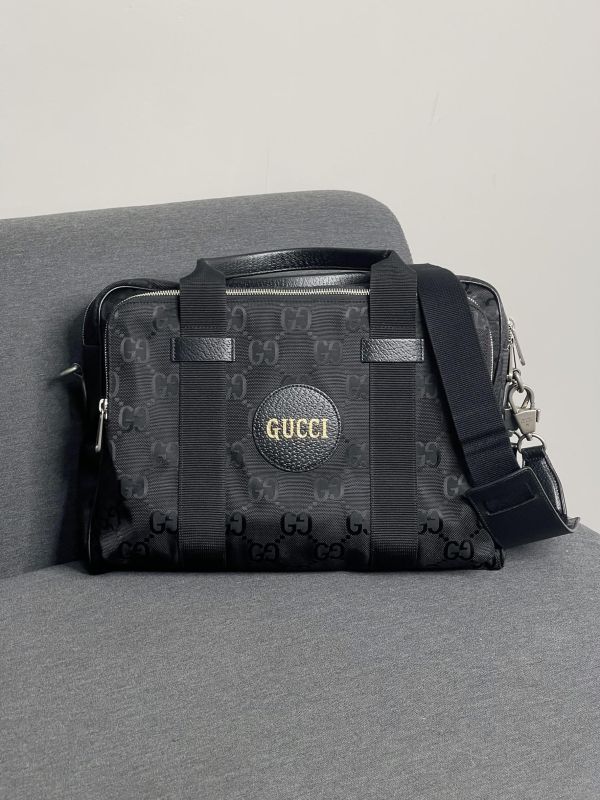 【99成新】GUCCI OFF THE GRID 緹花尼龍兩用公事包 
