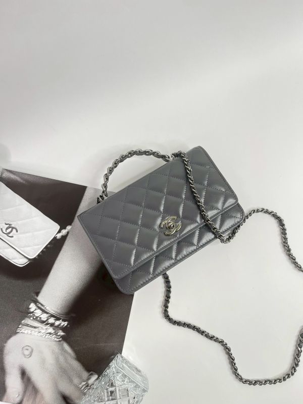 【分期0利率】CHANEL 23K 水鑽 HANDLE WOC【全新品】 