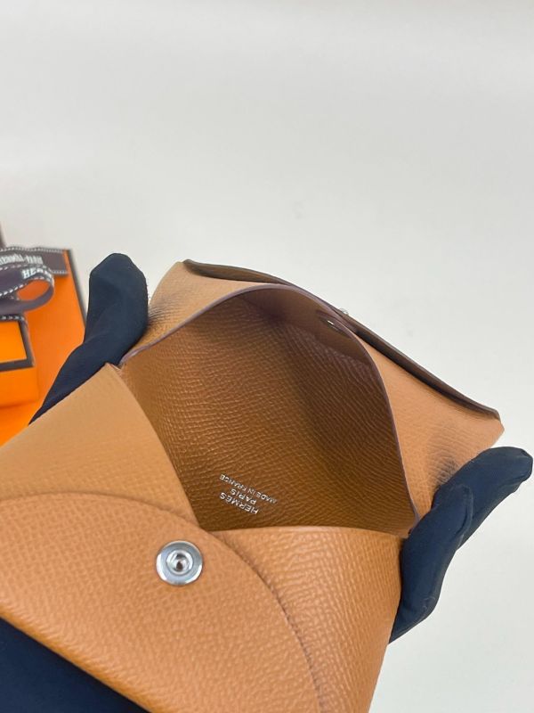 【95成新】Hermes Calvi 對開單層卡片套 