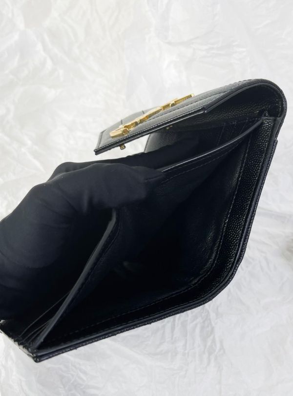 【99成新】YSL 魚子醬三折短夾 