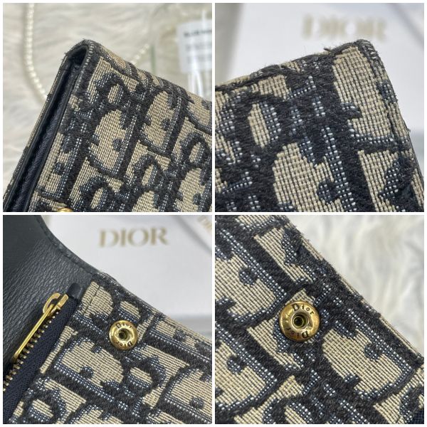 【12期0利率】DIOR SADDLE LOTUS 老花三折短夾【85成新】 