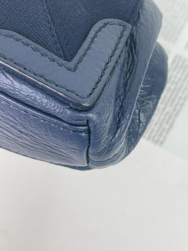 【95成新】BALENCIAGA NAVY CABAS XS 羊皮款 