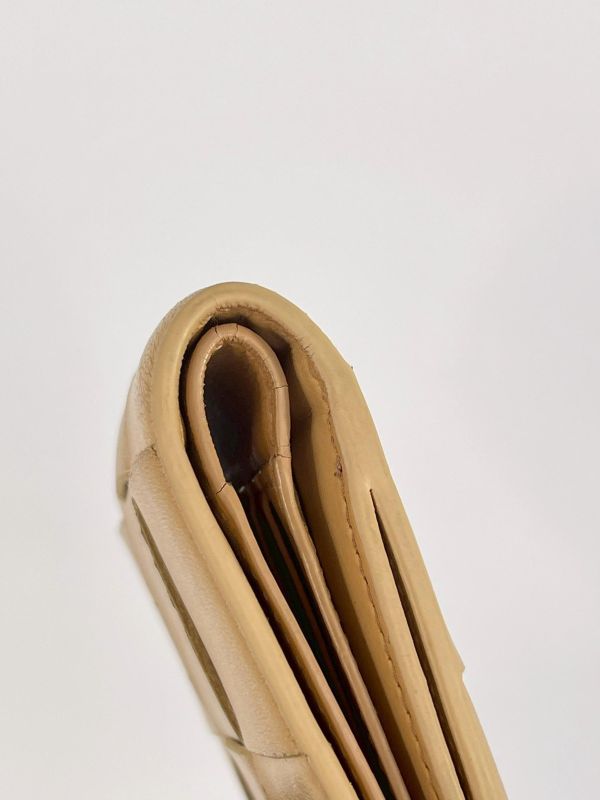 【85成新】BV 大編織對開零錢短夾 