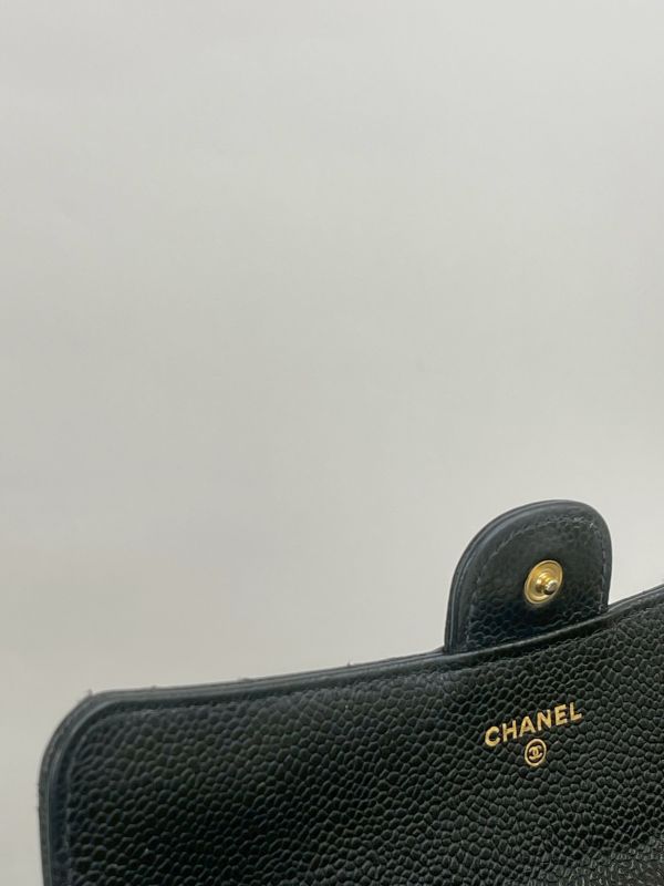 【分期0利率】CHANEL COCO 經典翻蓋長夾 黑金【9成新】 