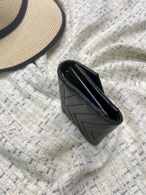 【分期0利率】YSL 魚子醬三折短夾 【9成新】 