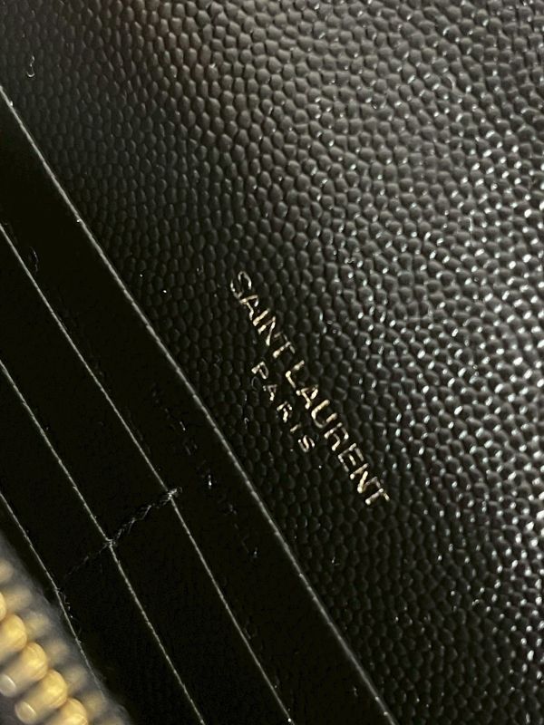 【分期0利率】YSL WOC 魚子醬鍊包黑金 19.5CM【95成新】 