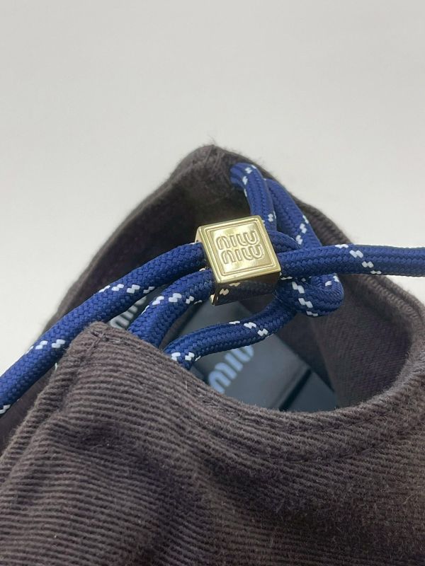 【全新品】MIUMIU 抽繩牛仔棒球帽 