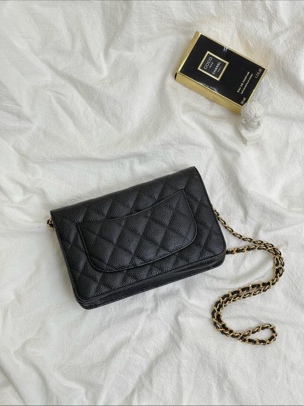 【9成新】CHANEL  磁吸扣荔枝牛皮WOC 