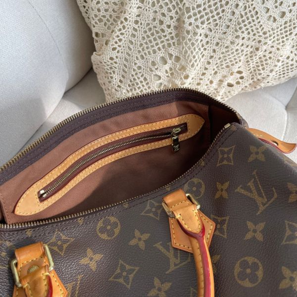 【12 期0利率】LV SPEEDY 30 經典Monogram手提波士頓包【9成新】 