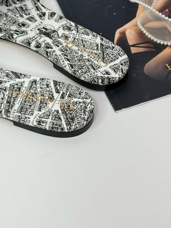 【未使用閒置品】DIOR DWAY 刺繡拖鞋 